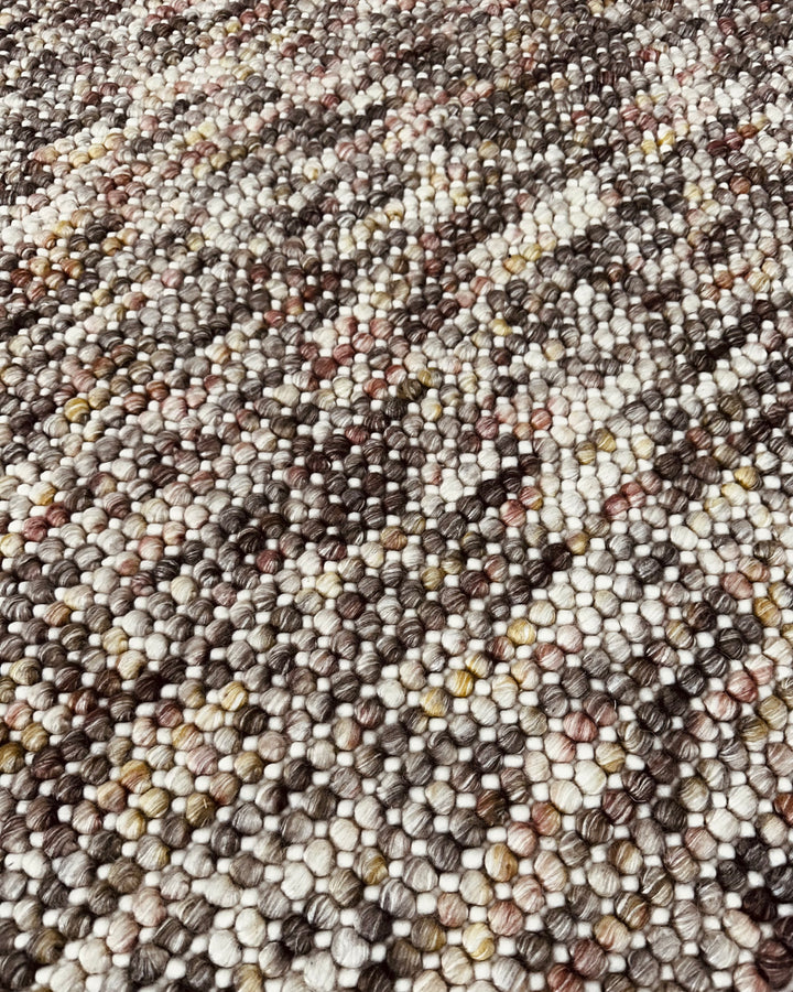 Pebbles Cherry Spice Hand Woven Multi Wool Rug