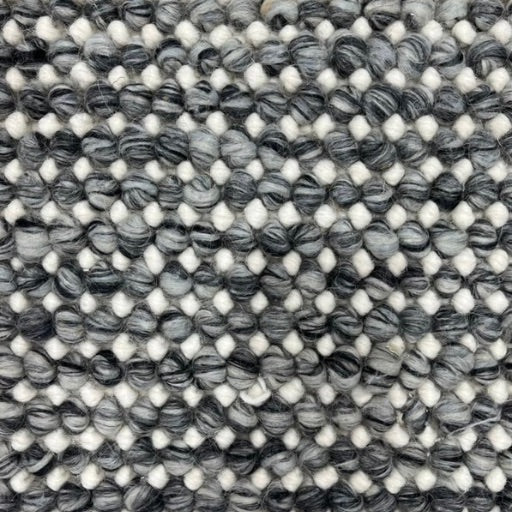 Pebbles Cherry Slate Grey Hand-Woven Wool Rug