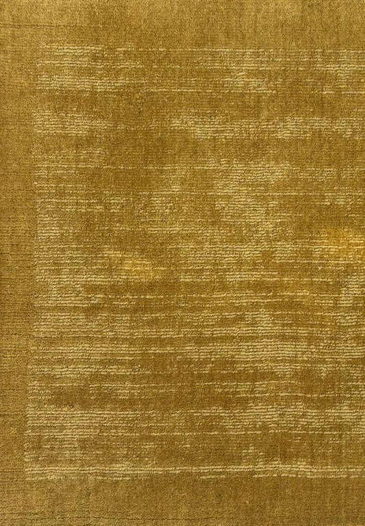 Crimson Bloom Golden Yellow 100% New Zealand wool Rug