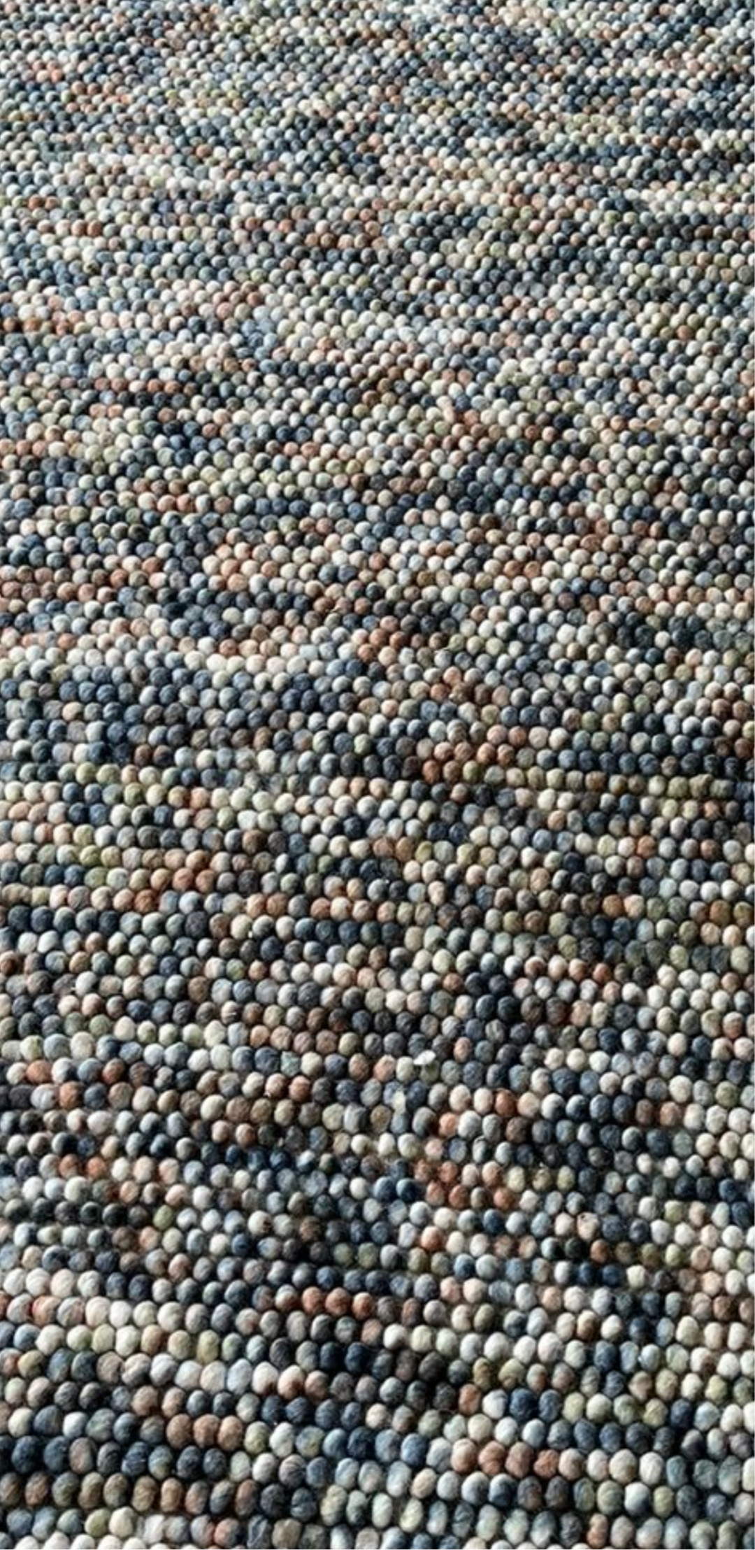 Pebbles Hand Woven Multi Color Wool and Cotton Blend Rug