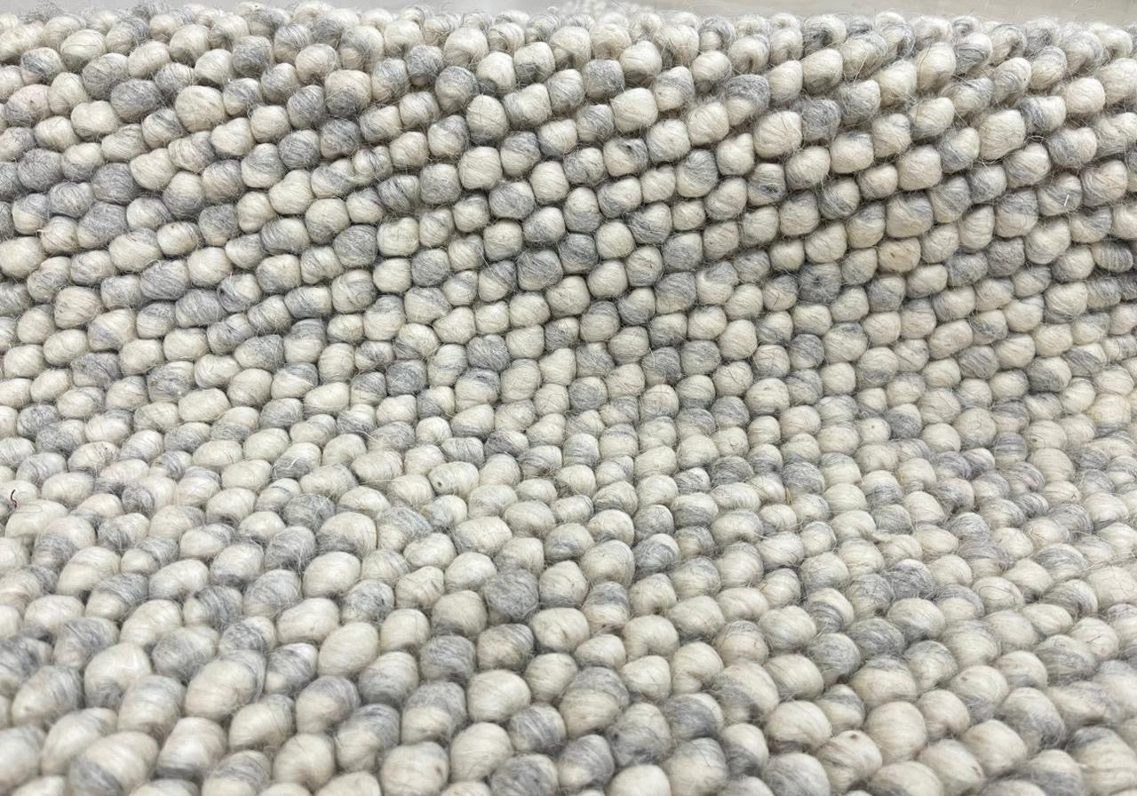 Pebbles ICY Blue RUG 80% WOOL AND 20% COTTON