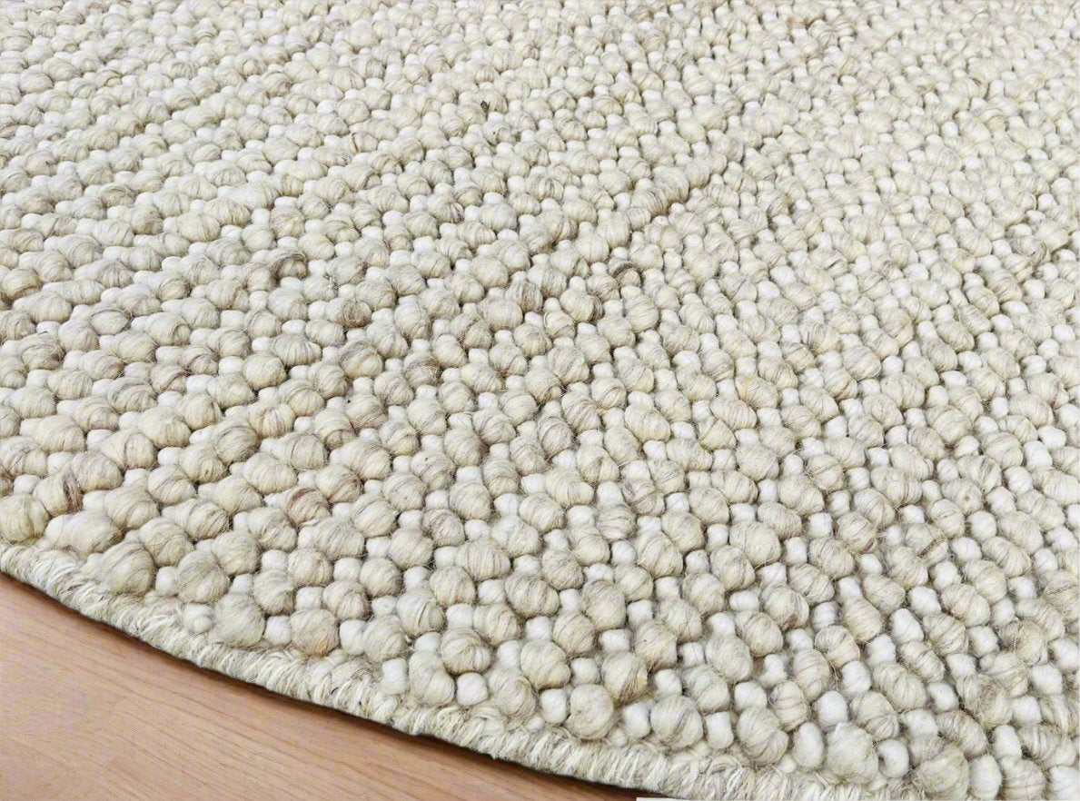 Pebbles Cherry Dune Hand-Woven wool Rug