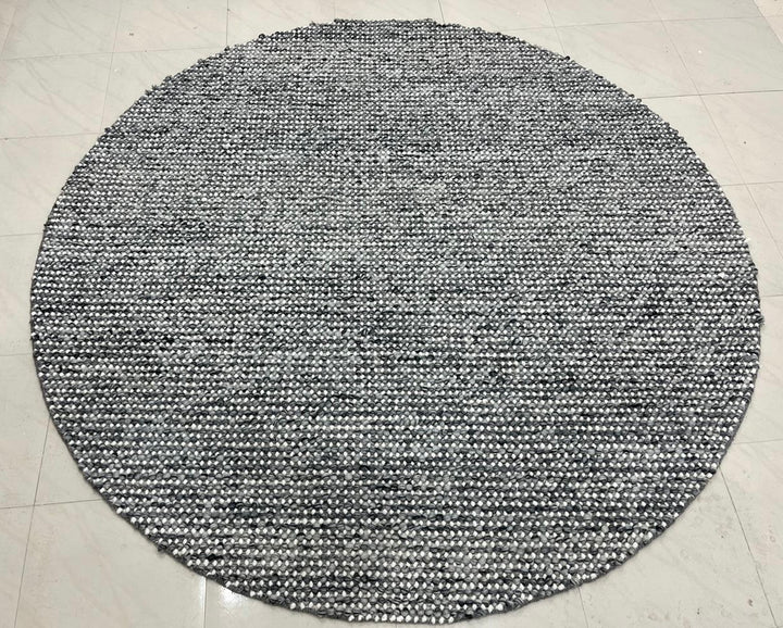 Pebbles Slate Grey Hand-Woven wool  Colour Rug