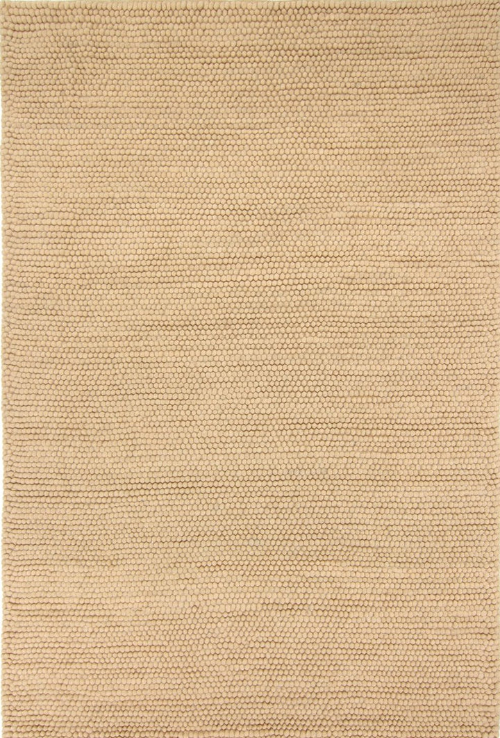 Pebbles Pure Sand Wool Hand WovenRug