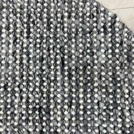 Pebbles Slate Grey Hand-Woven wool  Colour Rug