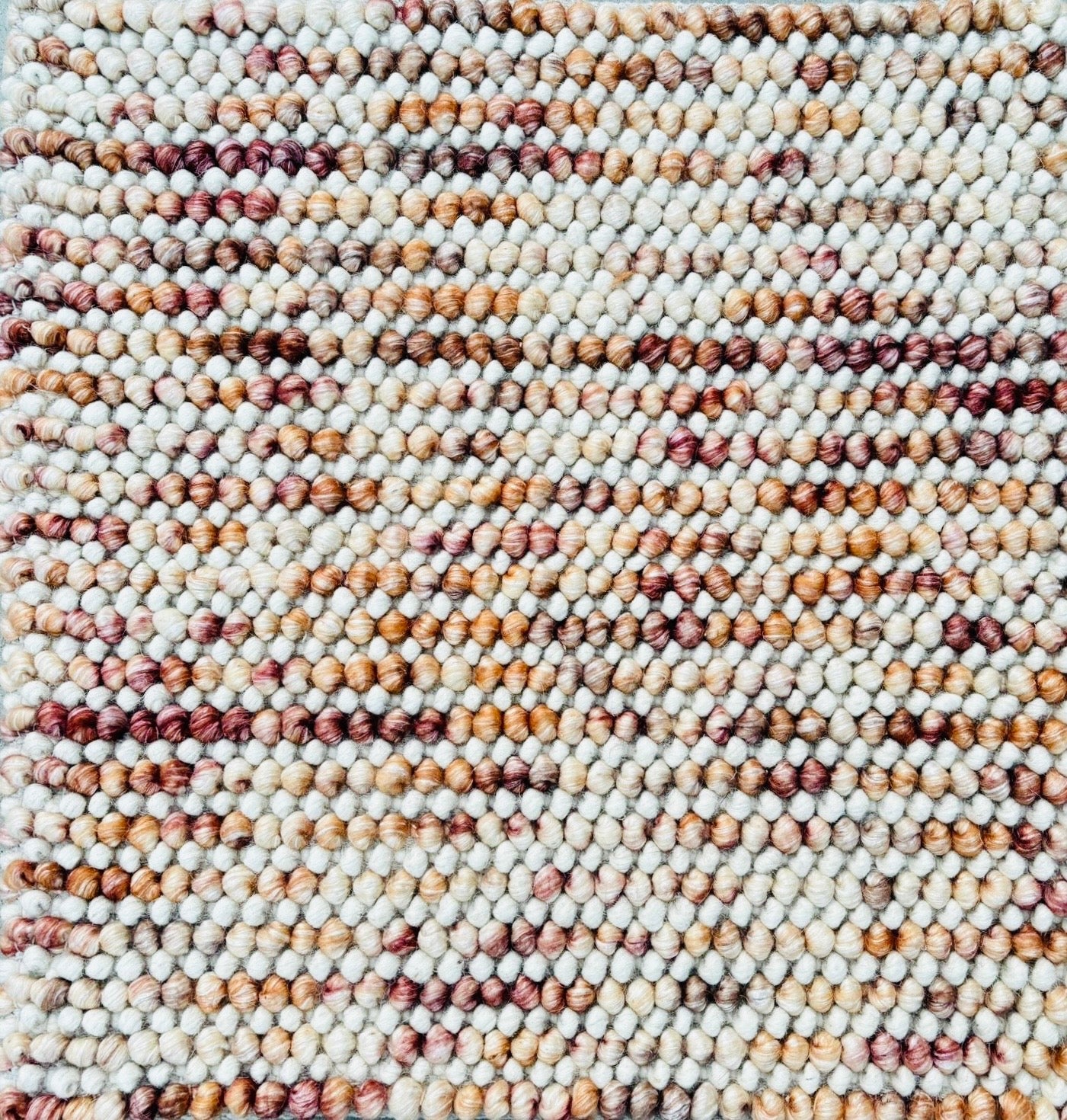 Pebbles Blush Hand Woven Wool Rug