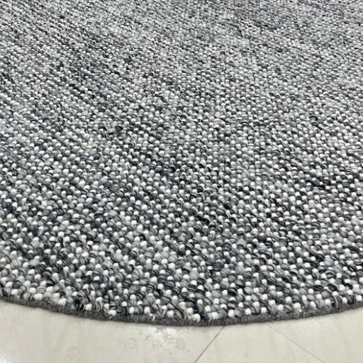 Pebbles Slate Grey Hand-Woven wool  Colour Rug