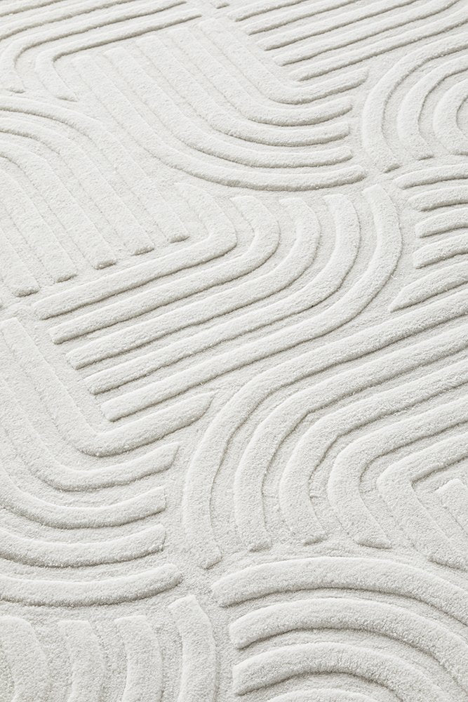 DARREN PALMER ZEN WHITE - Luxurious Rugs