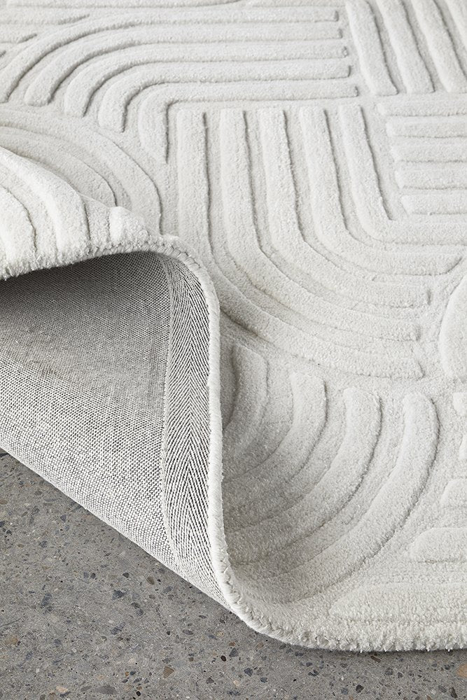 DARREN PALMER ZEN WHITE - Luxurious Rugs