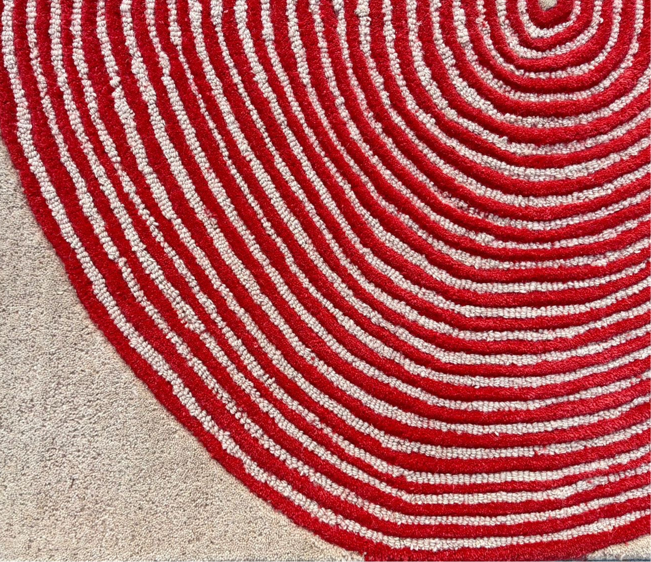 Viper Modern Rug 100% Wool Watermelon Hand Tufted Rug