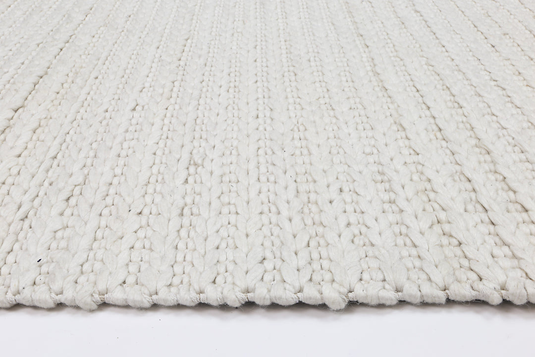 Harlow Cue White Wool Blend Rug