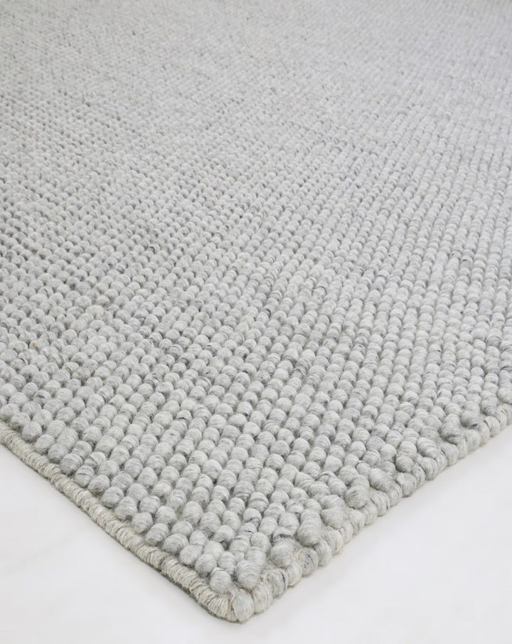 Nirvana Silver Hand Woven Wool and Cotton Blend Rug