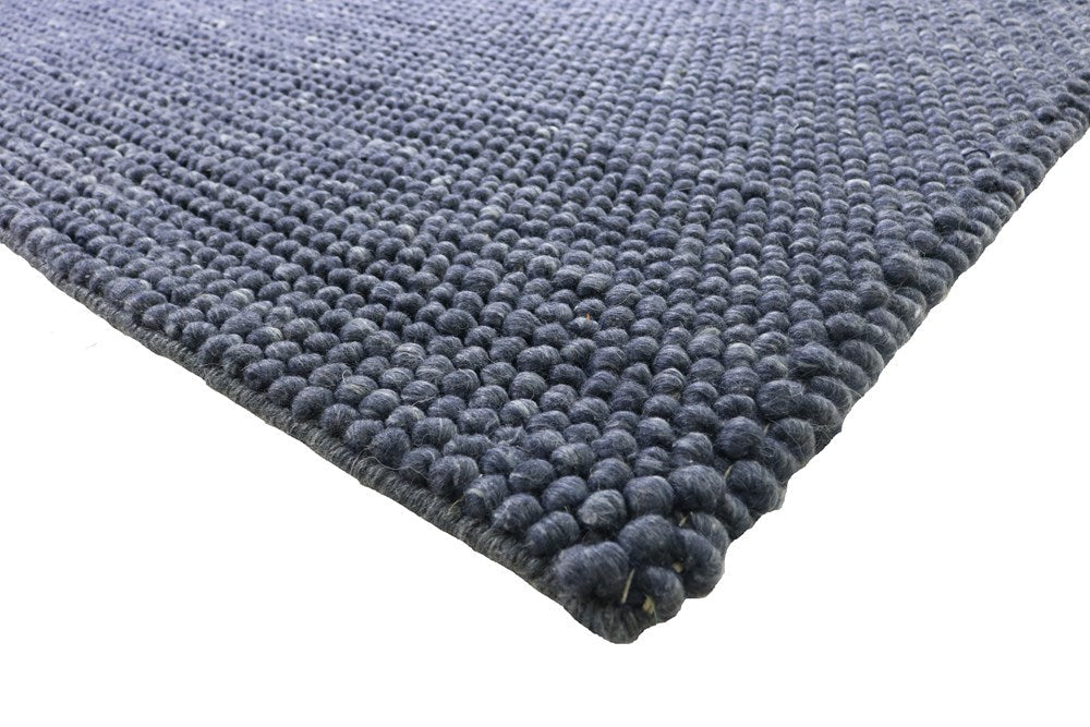 Nirvana Navy Hand Woven Wool Rug