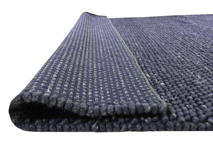 Nirvana Navy Hand Woven Wool Rug