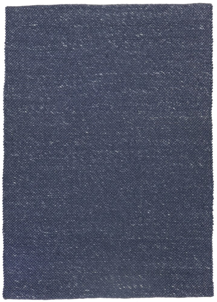 Oasis - NAVY Color Hand Woven Wool Rug