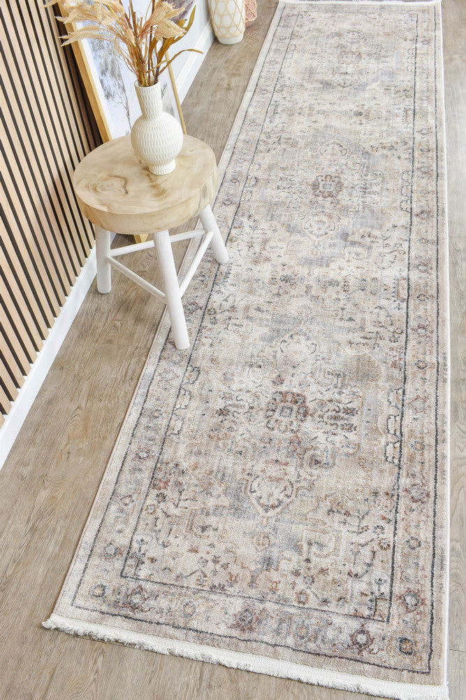 Crystal Warm Taupe Runner