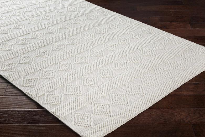 Atlanta Luxury 100% Wool Ivory Rug