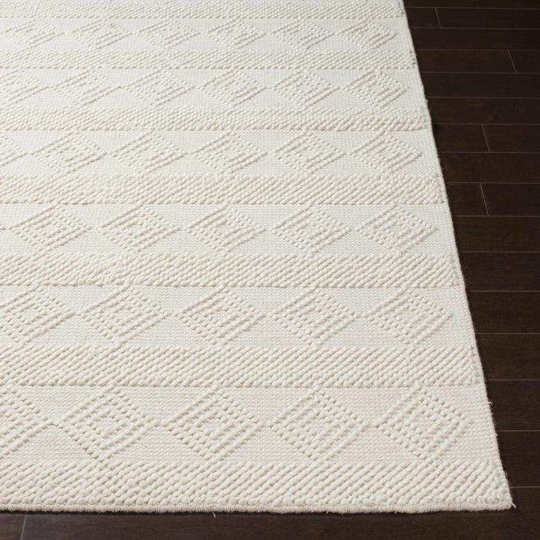 Atlanta Luxury 100% Wool Ivory Rug