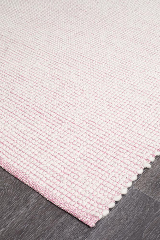 Loft Stunning Wool Pink Rug