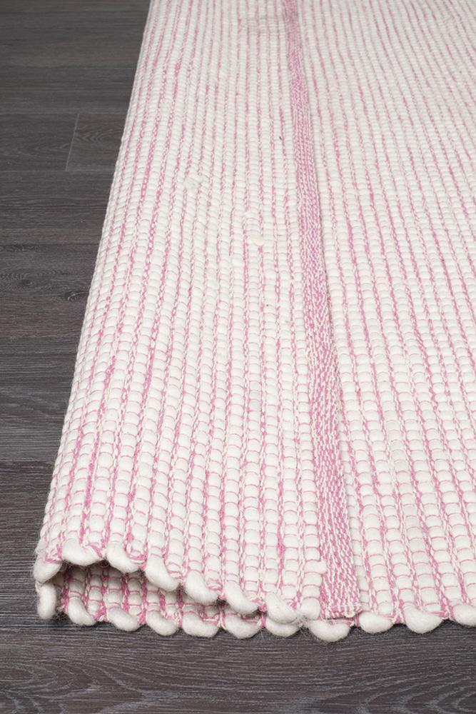 Loft Stunning Wool Pink Rug