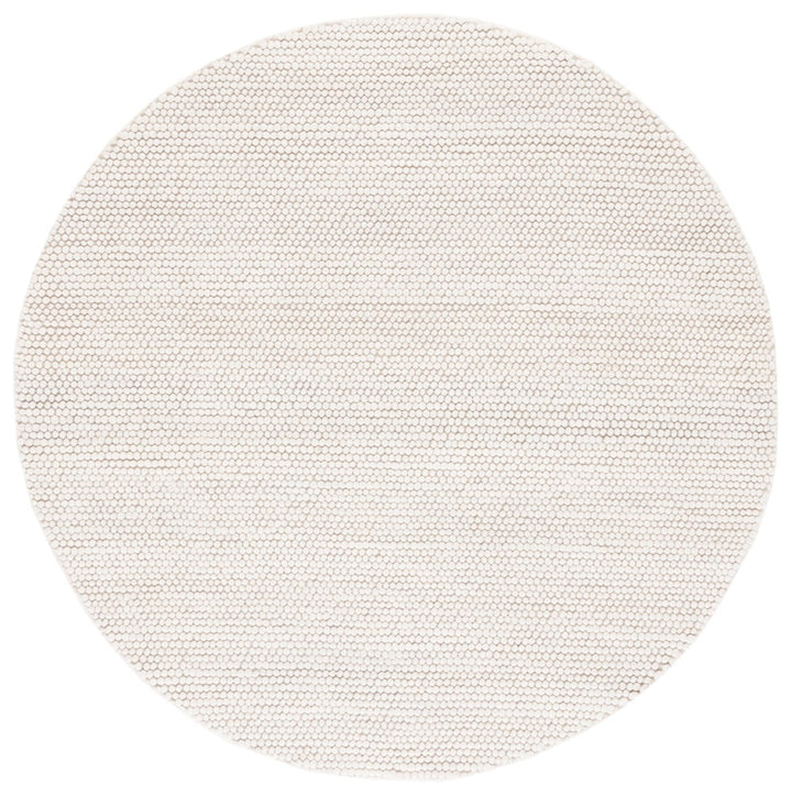 Pebbles White Hand-Woven Wool and Cotton Blend Rug - Luxurious Rugs