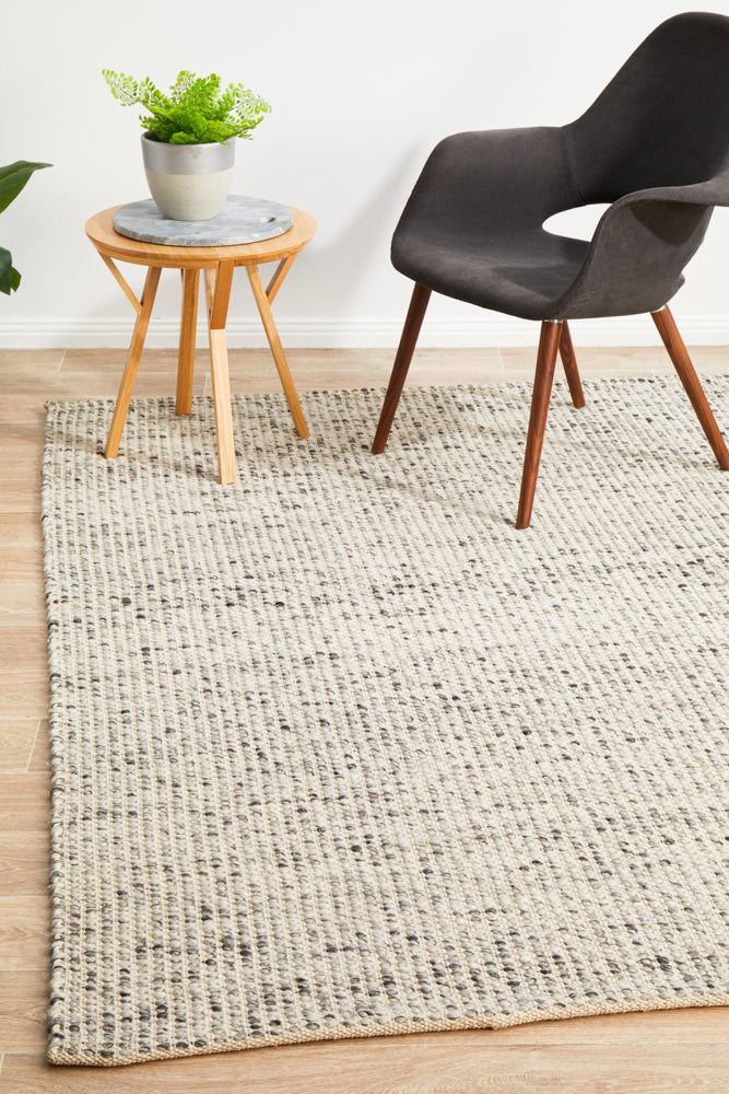 Skandi 300 Grey WOOL RUG