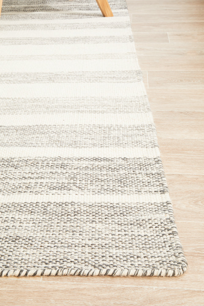 Grey Skandi 300 Felted wool Rug