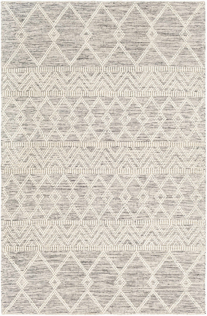 Loop D Grey and Ivory 100% Wool Rug