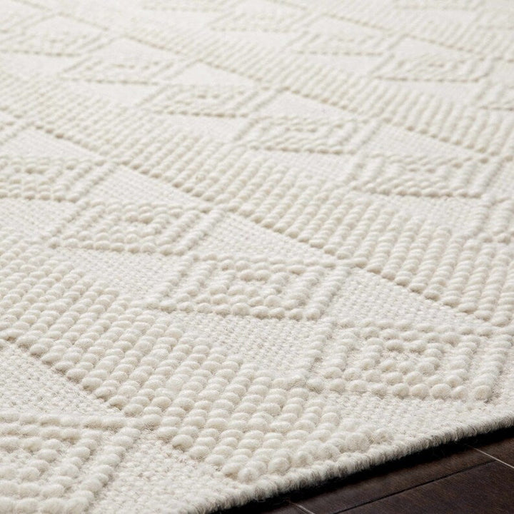 Atlanta Luxury 100% Wool Ivory Rug